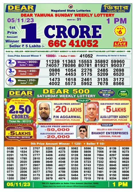 dear lottery result today 1pm 2023|dear lottery result today night.